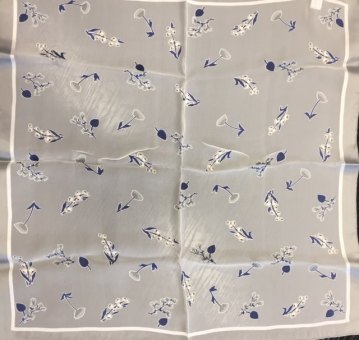 Nickituch blaugrau, 50x50 cm 100% Polyester 