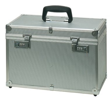 WZK Aluminium slb HBT 27,5x40,0x21,5 Werkzeugkoffer Tool case "Profi", silver, 27 x 40 x 22 cm 