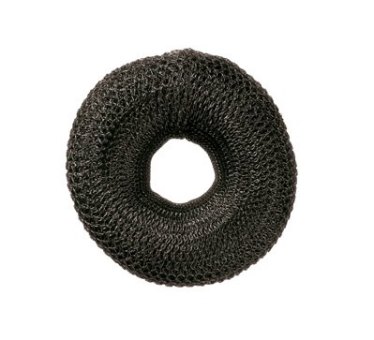 Knotenrolle 8cm sz 10g Nest Bun padding round, black, 8cm 15 gr 