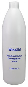 WinaZid Fertiglösung, 1 Liter Kombi-Desinfektionsmittel für Hand und Fläche 